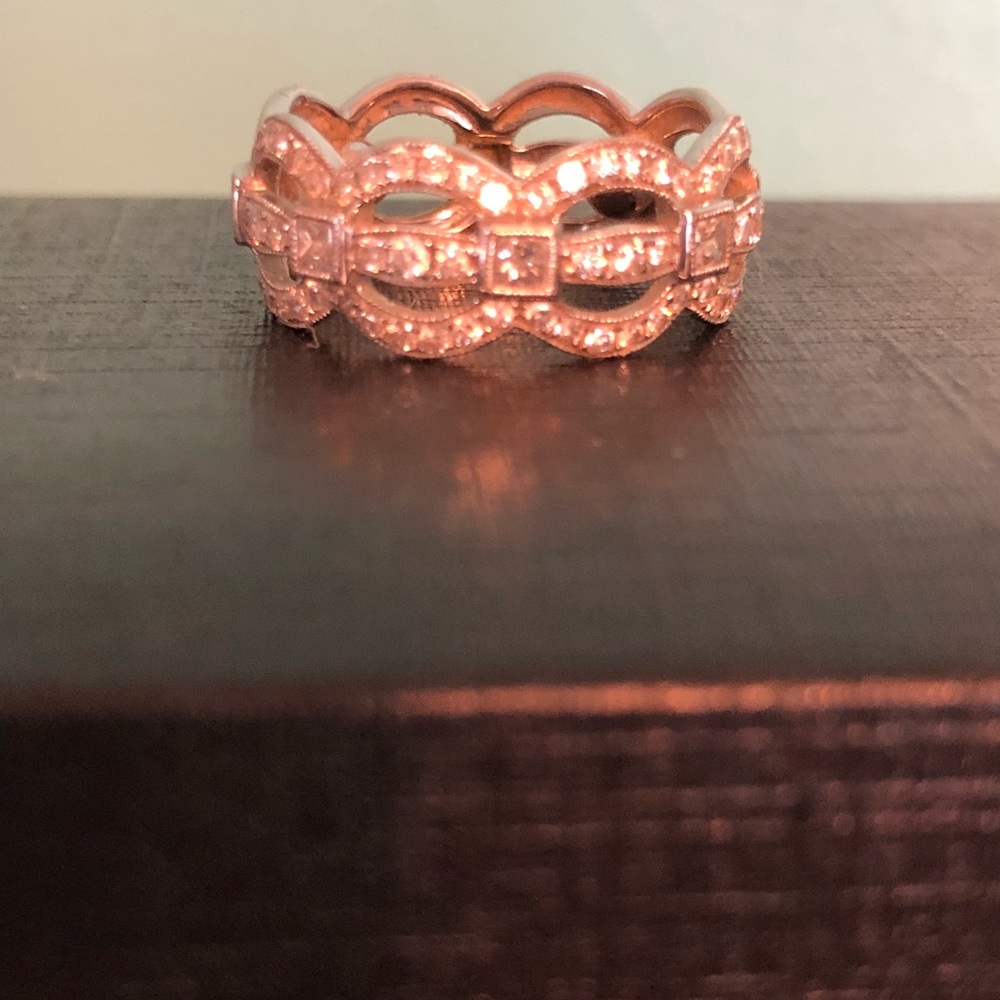 14k white gold diamond ring